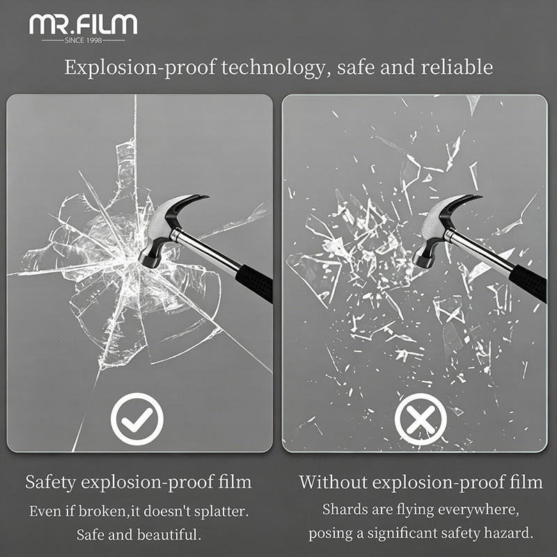 Explosion Proof Bulletproof Transparent Safety Film