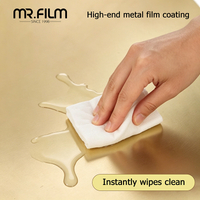 Película decorativa de vinilo metálico para ventanas para el hogar