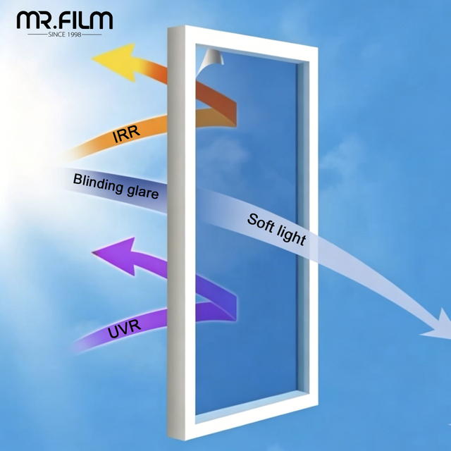 Película de ventana de control solar para cabina insonorizada de oficina unipersonal