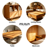 Película de grano de madera a prueba de arañazos, impermeable y respetuosa con el medio ambiente, personalizable