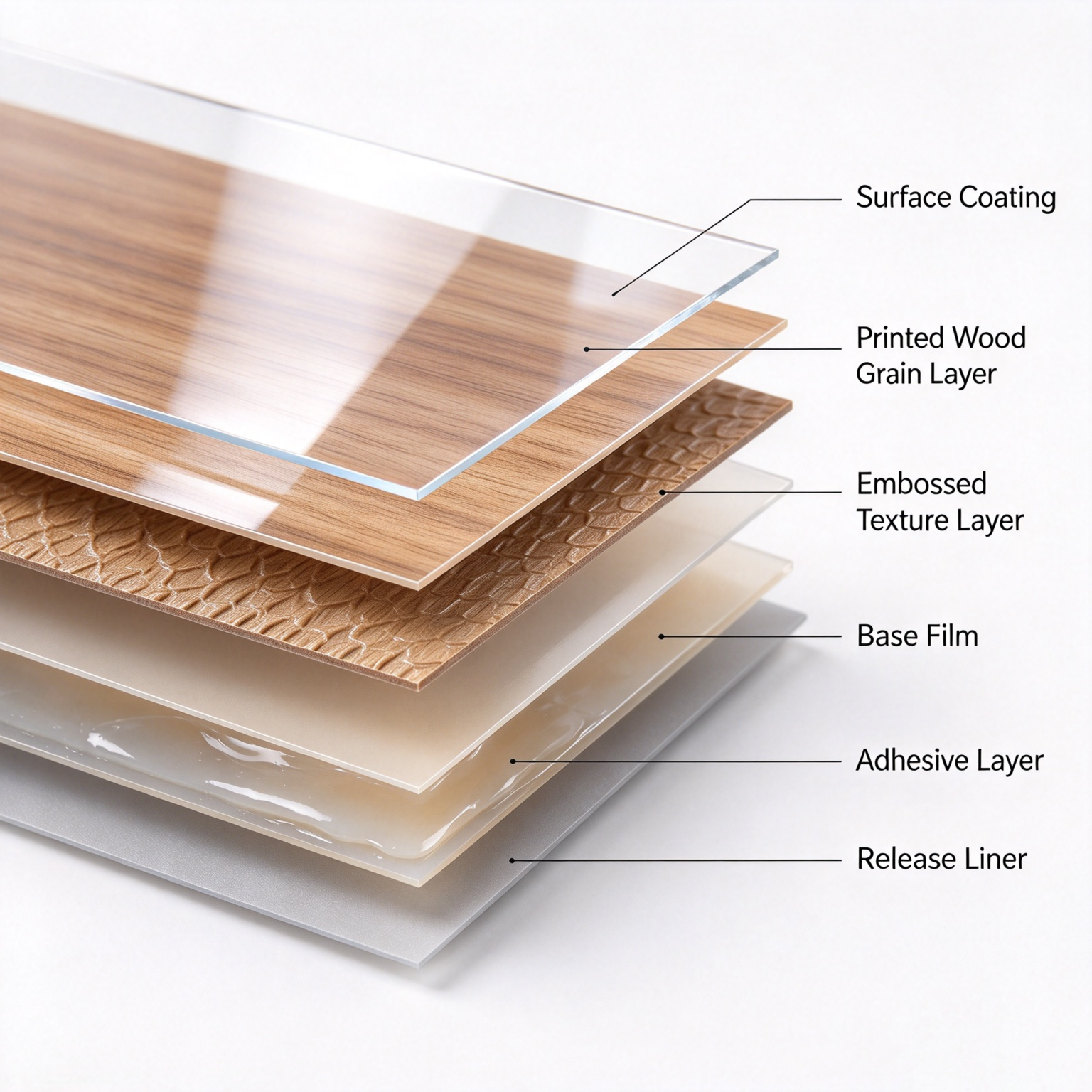 pel&iacute;cula de pvc de grano de madera