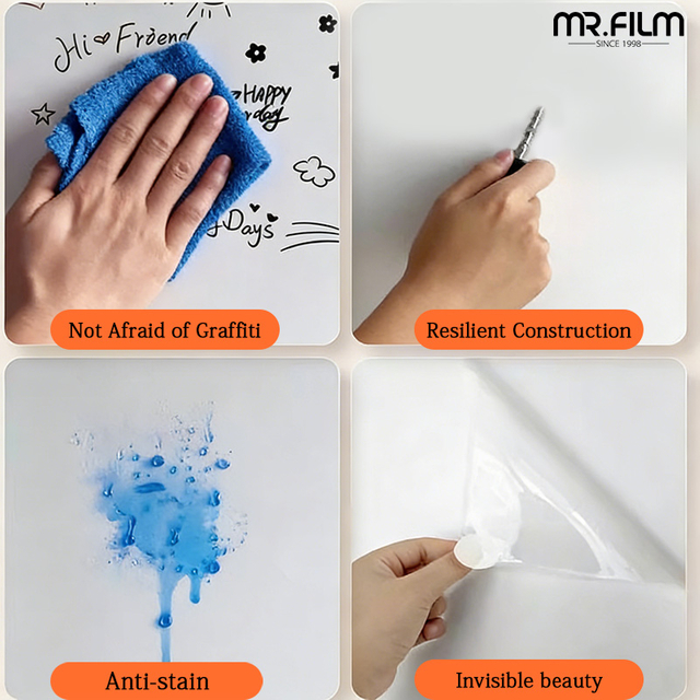 Película anti-graffiti para ventanas de protección contra vandalismo para la construcción