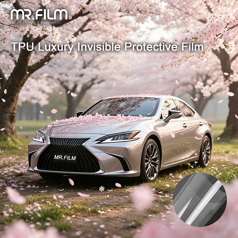 Película protectora de pintura para carrocería de automóvil antiamarillento