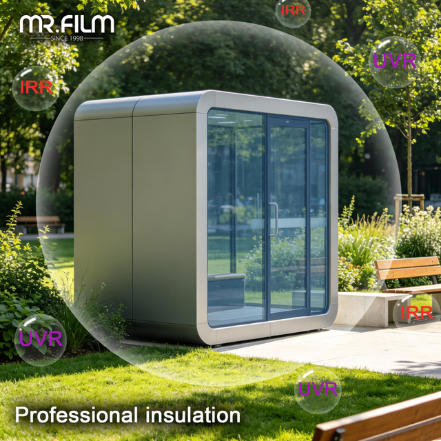 Película de aislamiento térmico para cabina insonorizada al aire libre 