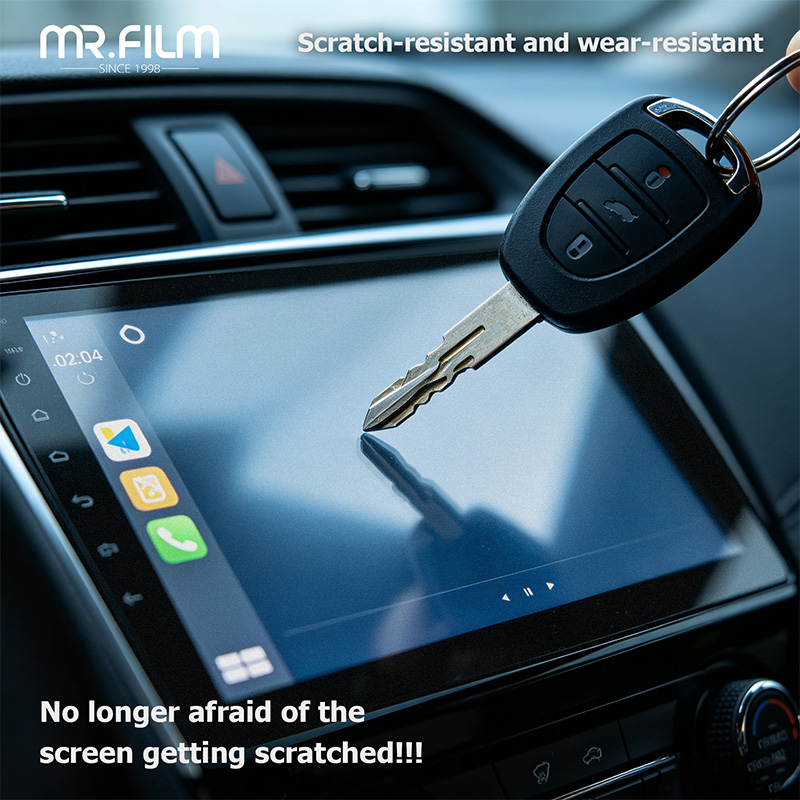 Película protectora de pantalla antihuellas para coche