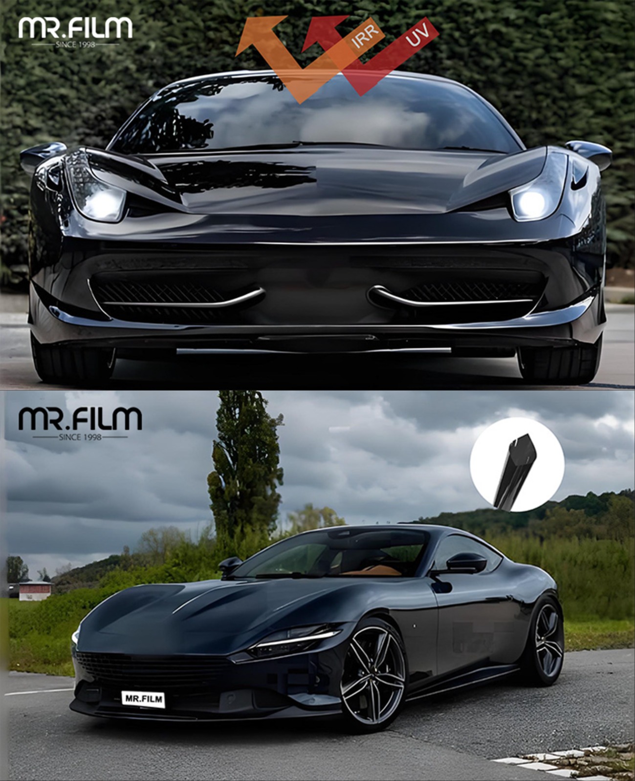 Pel&iacute;cula para ventanas de autom&oacute;viles 