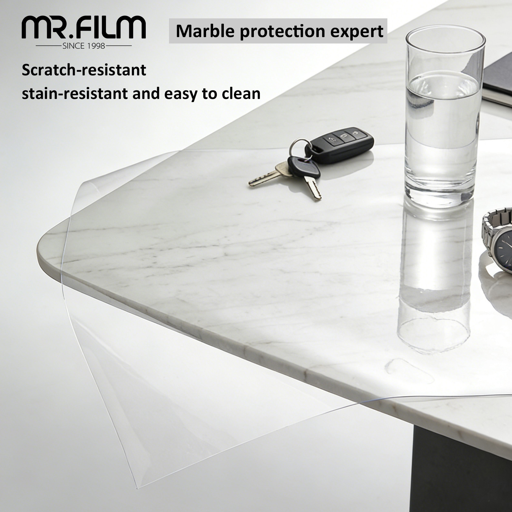 Película protectora autoadhesiva de alta temperatura 